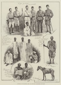 Officieren van het Egyptische Leger en Derwisjen overgegeven bij Suakin